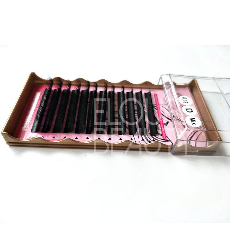 Individual faux mink lash extensions China factory supply ED114